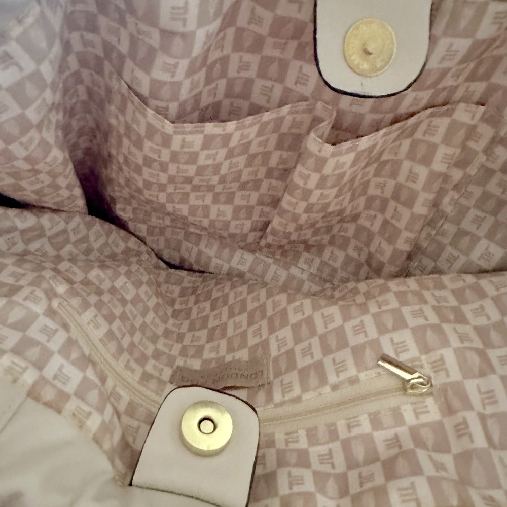 LONDON FOG Adjustable Irina Bucket Bagâ or TOTE in Vanilla. New. MSRP $108. - Picture 13 of 16